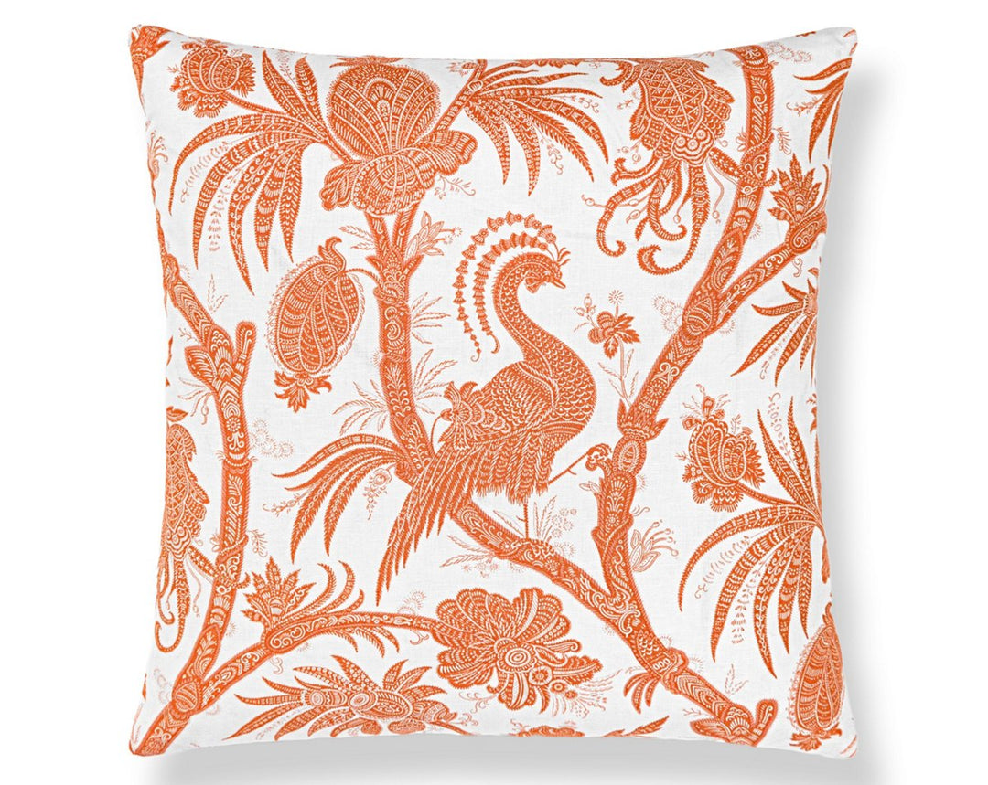 Balinese Peacock Pillow 22 X 22 - Mandarin SCSDDK165750004 by Scalamandre Designer Pillow