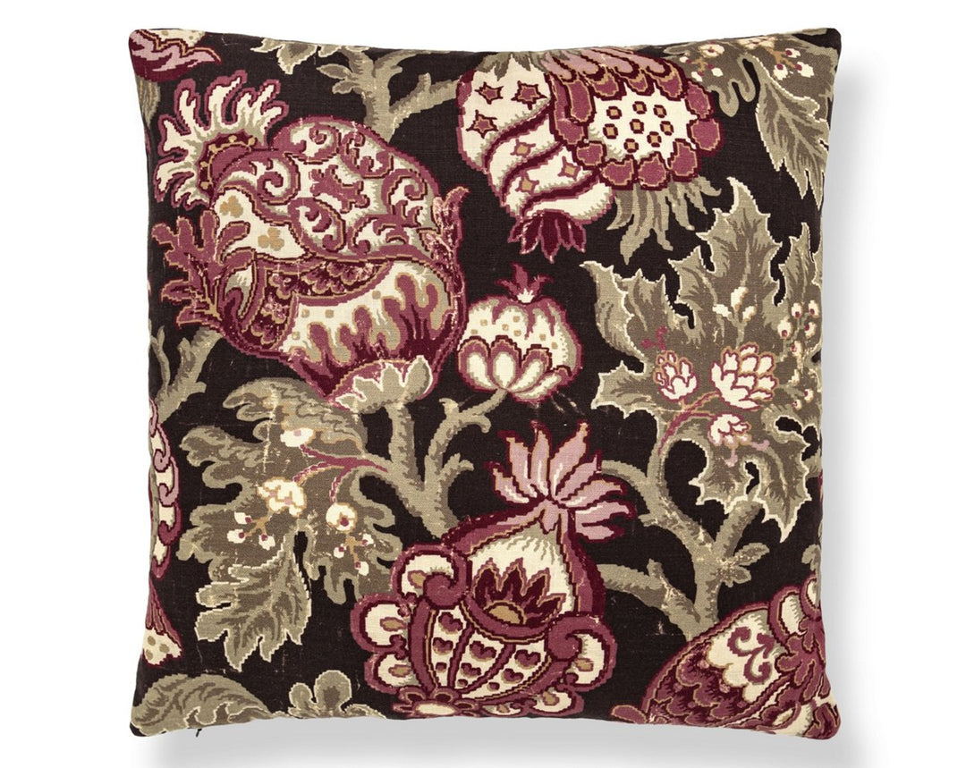 Canterbury Linen Pillow 22 X 22 - Mulberry SCSDDK165930004 by Scalamandre Designer Pillow