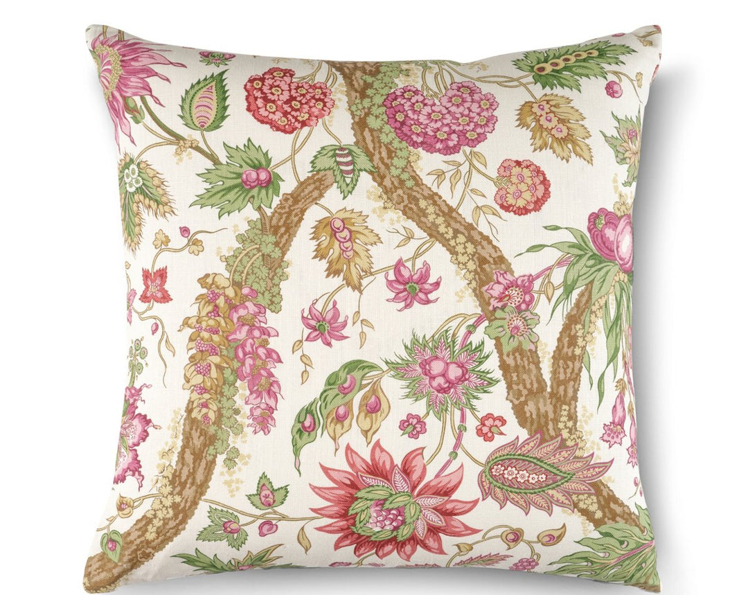 Fleurs Tropicales Pillow 22 X 22 - Garden SCSDDK166470004 by Scalamandre Designer Pillow