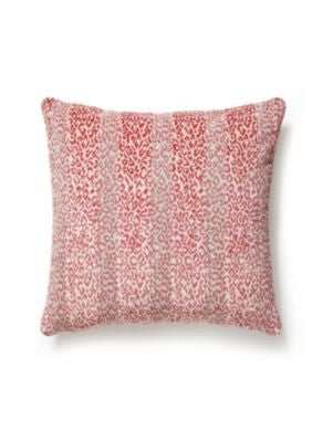Corbet Pillow 22 X 22 - Tomato SCSDDK264230004 by Scalamandre Designer Pillows 100% COTTON U.S.A. MEDIUM DUTY Horizontal: 13" and Vertical: 4.5" 0 - Swanky Fabrics -