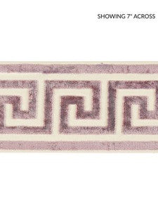 Greek Key Velvet Tape Amethyst SCT32790004 by Scalamandre Designer Trim