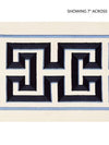 Imperial Embroidered Tape Navy SCT32800004 by Scalamandre Designer Trim