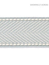 Montauk Herringbone Tape Mineral SCT32850004 by Scalamandre Designer Trim