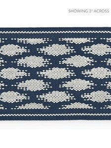 Patara Ikat Tape Indigo SCT33070004 by Scalamandre Designer Trim