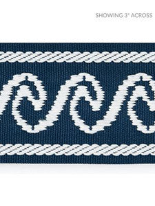 Wave Tape Indigo SCT33130004 by Scalamandre Designer Trim