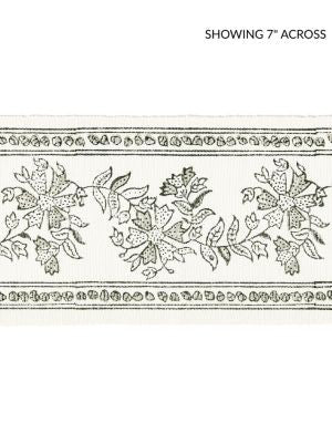Citra Block Print Tape Truffle SCT33270004 by Scalamandre Designer Trim PACIFICA 100% COTTON INDIA MEDIUM DUTY Horizontal: 5" and Vertical: 0" 4 - Swanky Fabrics -