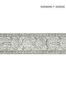 Tulsi Block Print Tape Truffle SCT33280004 by Scalamandre Designer Trim