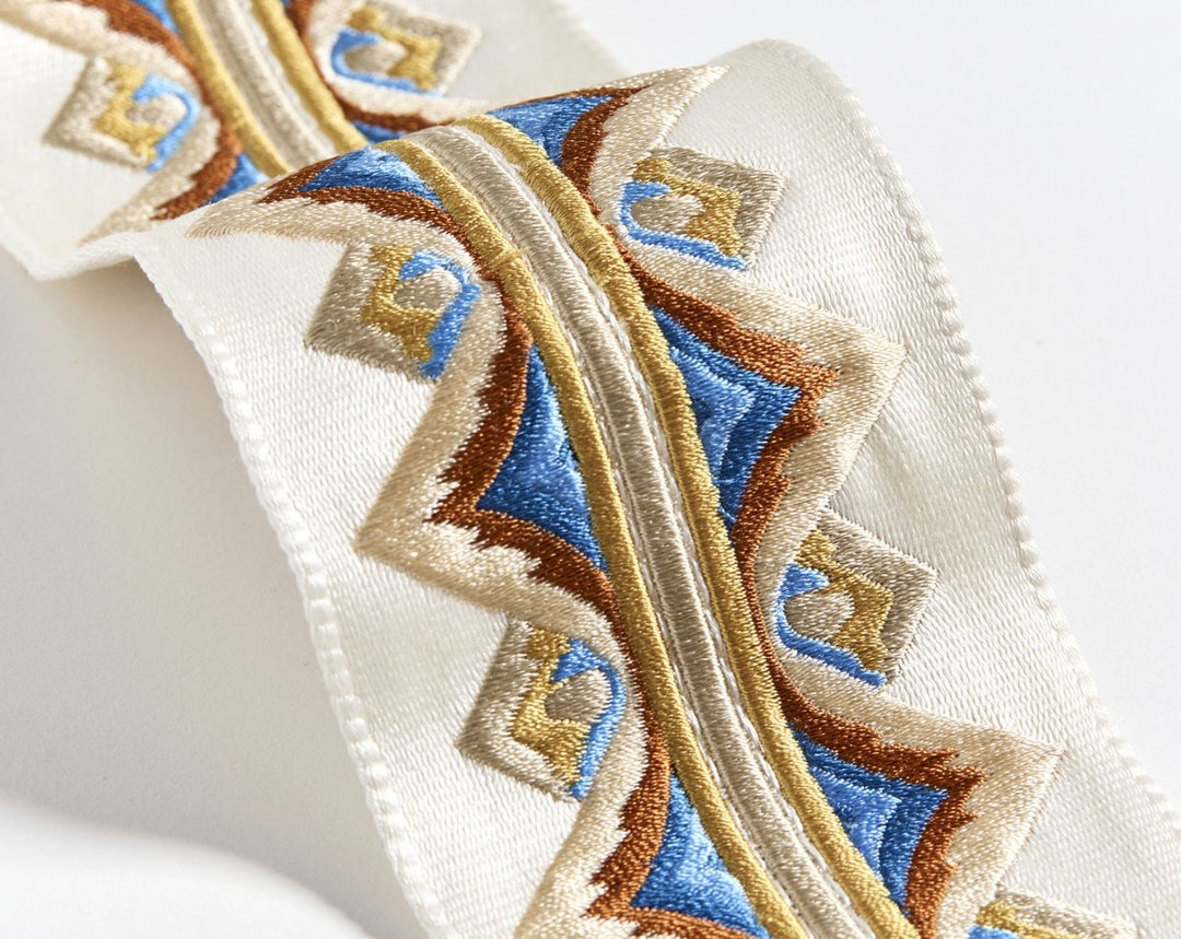 Flamme Embroidered Tape Autumn SCT33350004 by Scalamandre Designer Trim