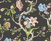 Andrew Jackson Floral Noir SCWP884320004 by Scalamandre Designer Wallpaper