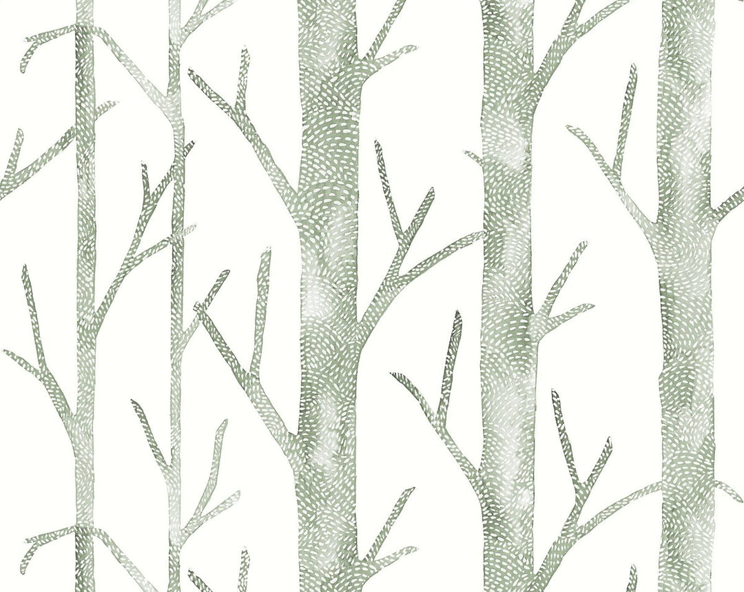 Everett | Vinyl Ii Evergreen SCWP88448VD0004 by Scalamandre Designer Wallpaper