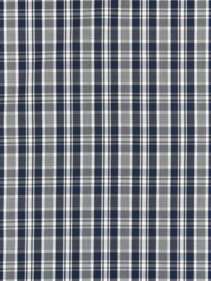 Preston Cotton Plaid Navy SC271220005 by Scalamandre Designer Fabric CHATHAM STRIPES & PLAIDS 100% COTTON INDIA MEDIUM DUTY Horizontal: 2.375" and Vertical: 2.125" 53 - Swanky Fabrics -
