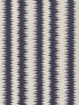 Konya Ikat Stripe Indigo SC271380005 by Scalamandre Designer Fabric MODERN LUXURY 18% LINEN, 40% ACRYLIC 22% POLYESTER 20% SPUN VISCOSE INDIA LIGHT DUTY Horizontal: 1.75" and Vertical: 6.875" 55 - Swanky Fabrics -