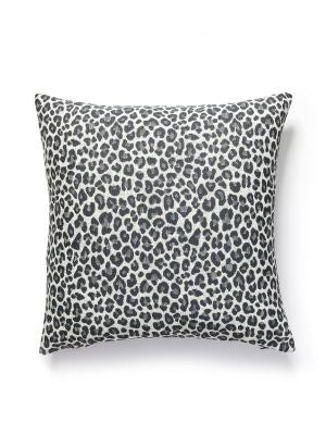 Backyard Bengal Outdoor Pillow 22 X 22 - Slate SCBENGPILL0005 by Scalamandre Designer Pillows 100% UV POLYESTER U.S.A. HEAVY DUTY Horizontal: and Vertical: 0 - Swanky Fabrics -