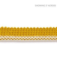 Georgica Braided Cord Brass SCC3030005 by Scalamandre Designer Trim