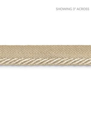 Boulevard Cord Linen SCC3140005 by Scalamandre Designer Trim NOVANTA PASSEMENTERIE 15% POLYESTER 1% ACRYLIC, 48% COTTON 19% RAYON 17% FIBRANNE CHINA LIGHT DUTY Horizontal: 0" and Vertical: 0" 0.25 - Swanky Fabrics -