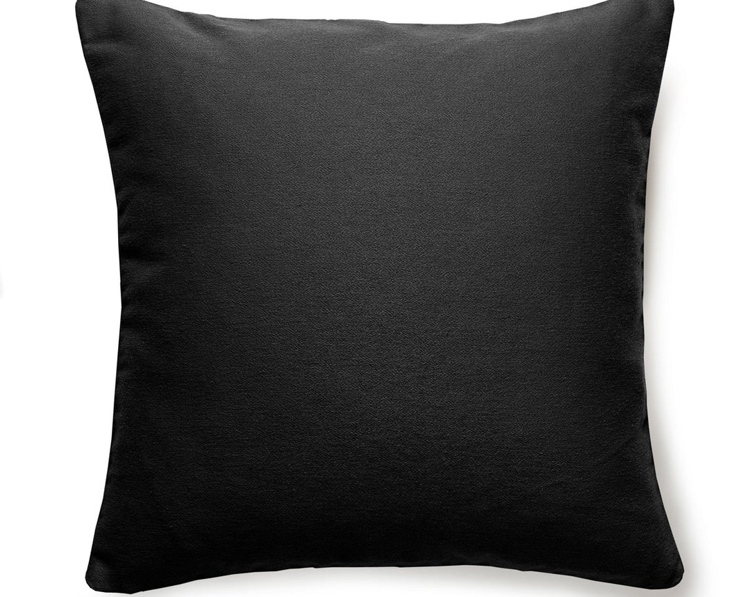 Dapper Flannel Pillow 22 X 22 - Peppercorn SCDAPPPILL0005 by Scalamandre Designer Pillow