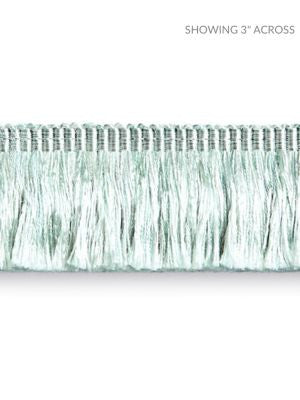 Gripsholm Brush Fringe Seaspray SCFC14970005 by Scalamandre Designer Trim NOVANTA PASSEMENTERIE 52% FIBRANNE 45 % RAYON 3% POLYESTER CHINA LIGHT DUTY Horizontal: 0" and Vertical: 0" 1.5 - Swanky Fabrics -