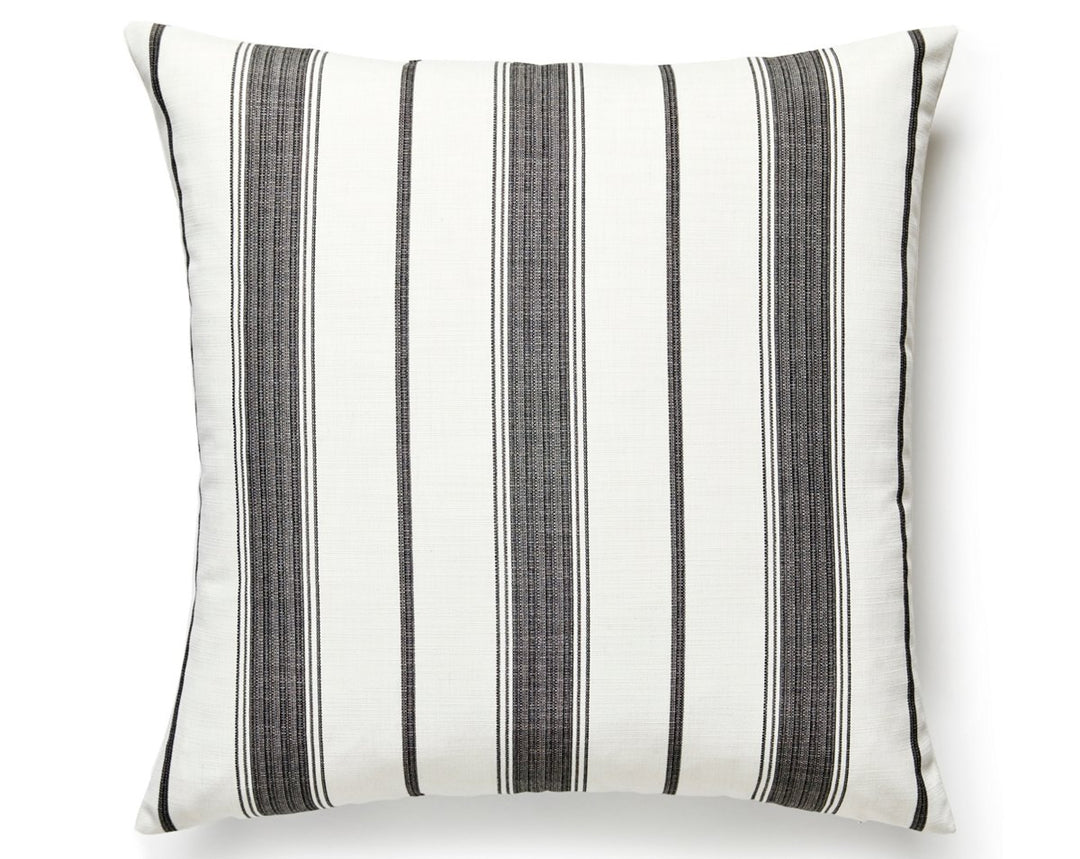 Sconset Outdoor Pillow 22 X 22 - Carbon SCSCONSPILL0005 by Scalamandre Designer Pillow