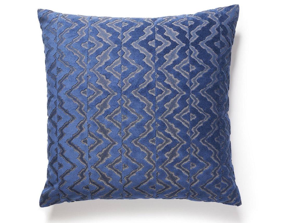 Echo Velvet Pillow 22 X 22 - Midnight Sky SCSDDK270850005 by Scalamandre Designer Pillow