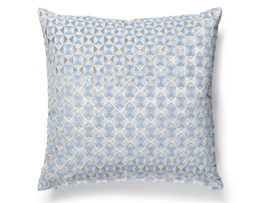 Parlor Velvet Pillow 22 X 22 - Bluebell SCSDDK273240005 by Scalamandre Designer Pillow