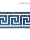 Greek Key Velvet Tape Indigo SCT32790005 by Scalamandre Designer Trim