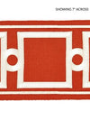 Square Link Embroidered Tape Carnelian SCT32870005 by Scalamandre Designer Trim