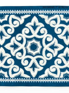 Ornamental Embroidered Tape Porcelain SCT33200005 by Scalamandre Designer Trim