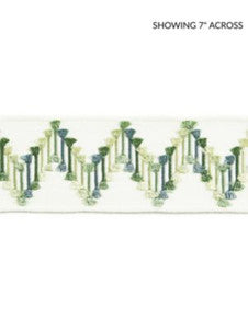 Sayuri Embroidered Tape Forest SCT33240005 by Scalamandre Designer Trim