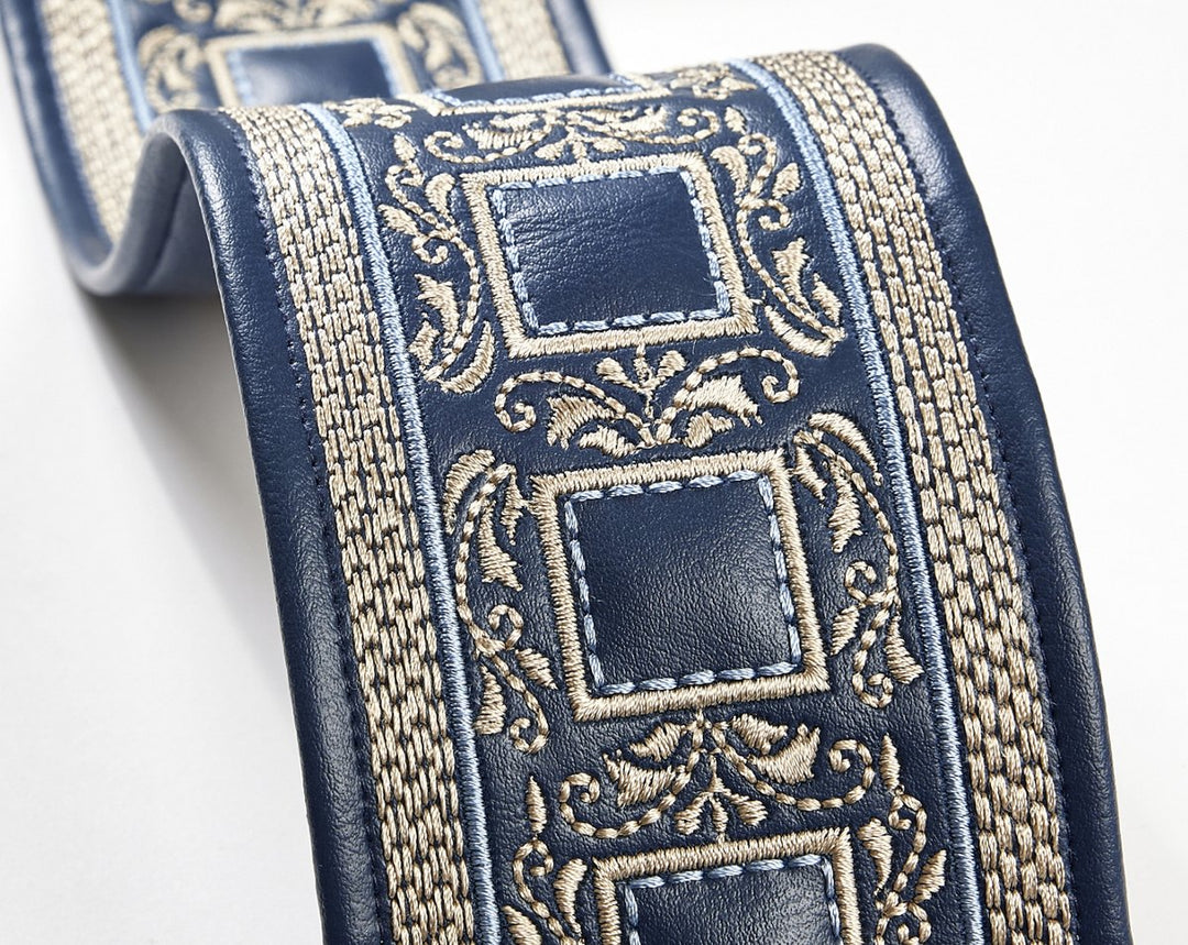 Archduke Embroidered Tape Navy SCT33390005 by Scalamandre Designer Trim