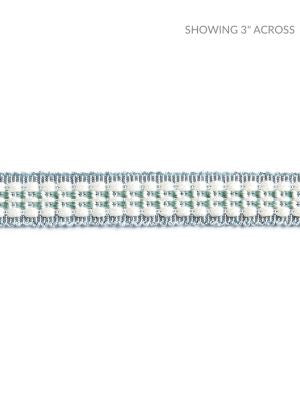 Helena Braid Seaspray SCV12500005 by Scalamandre Designer Trim NOVANTA PASSEMENTERIE 59% RAYON 41% FIBRANNE CHINA LIGHT DUTY Horizontal: 0" and Vertical: 0" 0.63 - Swanky Fabrics -