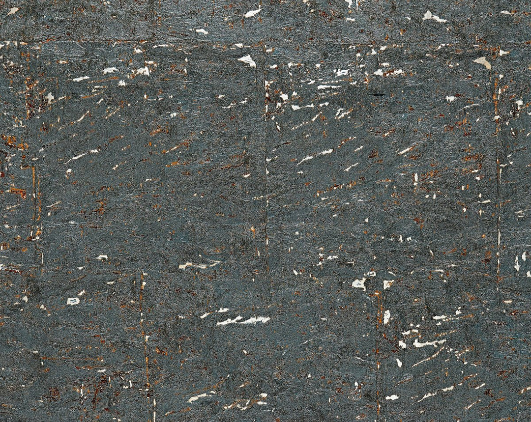 Metal Cork Bluestone SCWP883360005 by Scalamandre Designer Wallpaper