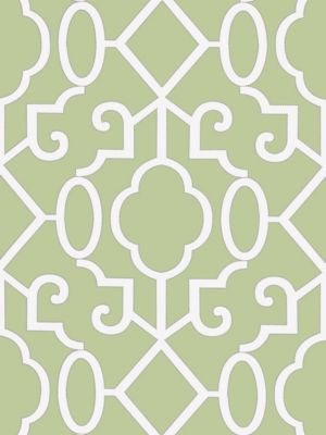 Ming Fretwork Wallpaper Pear SCWP883560005 by Scalamandre Designer Wallpaper ORIANA U.S.A. Horizontal: 25.25" and Vertical: 25.5" 25.5 - Swanky Fabrics -