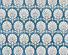 Karanfil Block Print Wallpaper Indigo SCWP885600005 by Scalamandre Designer Wallpaper