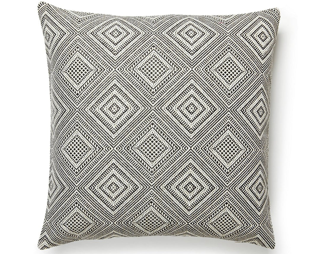 Antigua Weave Outdoor Pillow 22 X 22 - Carbon SCANTGPILL0006 by Scalamandre Designer Pillow