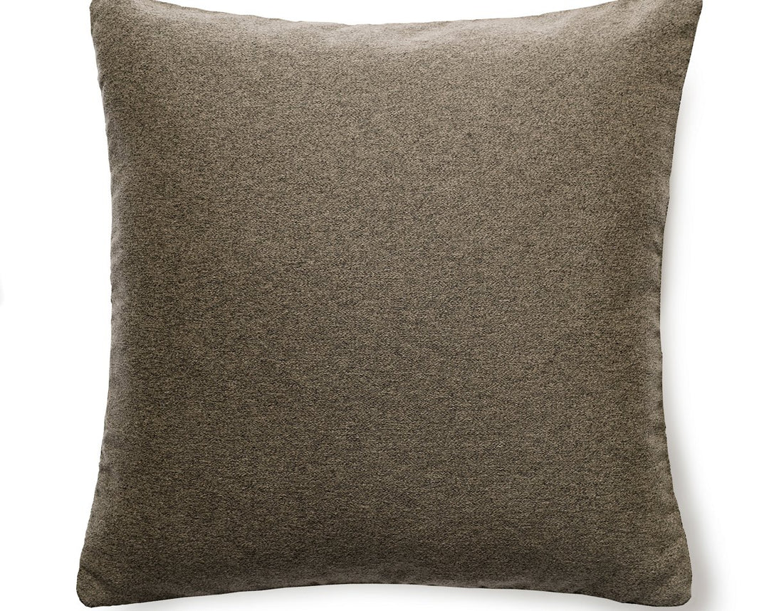 Dapper Flannel Pillow 22 X 22 - Chestnut SCDAPPPILL0006 by Scalamandre Designer Pillow