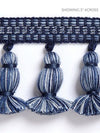 Halsey Onion Fringe Indigo SCFT14990006 by Scalamandre Designer Trim