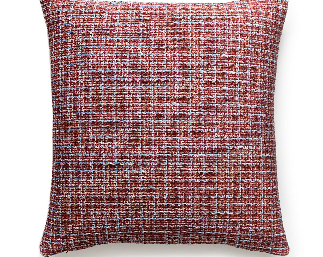 Highland Chenille Pillow 22 X 22 - Raspberry Fizz SCHIGHLPILL0006 by Scalamandre Designer Pillow