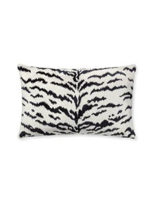Tigre Pillow 14 X 22 - Off-White & Black SCLTIGRPILL0006 by Scalamandre Designer Pillows