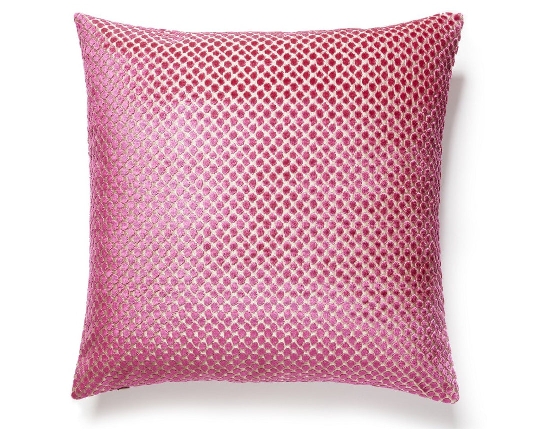Etosha Velvet Pillow 22 X 22 - Framboise SCSDDK270220006 by Scalamandre Designer Pillow