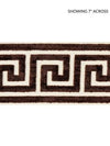 Greek Key Velvet Tape Espresso SCT32790006 by Scalamandre Designer Trim