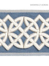 Celtic Embroidered Tape Dusk Blue SCT32820006 by Scalamandre Designer Trim