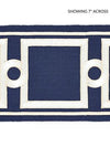 Square Link Embroidered Tape Indigo SCT32870006 by Scalamandre Designer Trim