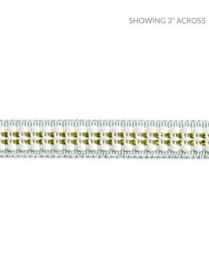 Helena Braid Pistachio SCV12500006 by Scalamandre Designer Trim NOVANTA PASSEMENTERIE 59% RAYON 41% FIBRANNE CHINA LIGHT DUTY Horizontal: 0" and Vertical: 0" 0.63 - Swanky Fabrics -