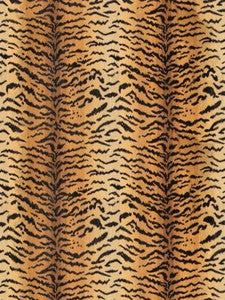 Tigre Ivory, Gold & Black SC26167MMA0007 by Scalamandre Designer Fabric