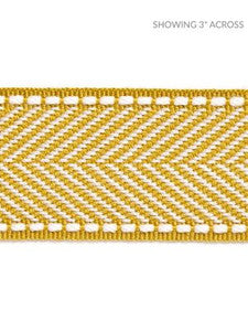 Montauk Herringbone Tape Brass SCT32850007 by Scalamandre Designer Trim