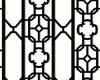 Joanna Fret Onyx SCWP88582D0007 by Scalamandre Designer Wallpaper