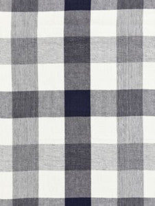 Westport Linen Plaid Navy SC271350008 by Scalamandre Designer Fabric