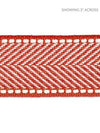 Montauk Herringbone Tape Coral SCT32850008 by Scalamandre Designer Trim