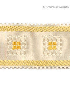 Sienese Braid Cream & Gold SCV713M0008 by Scalamandre Designer Trim