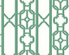 Joanna Fret Gazebo Green SCWP88582D0008 by Scalamandre Designer Wallpaper